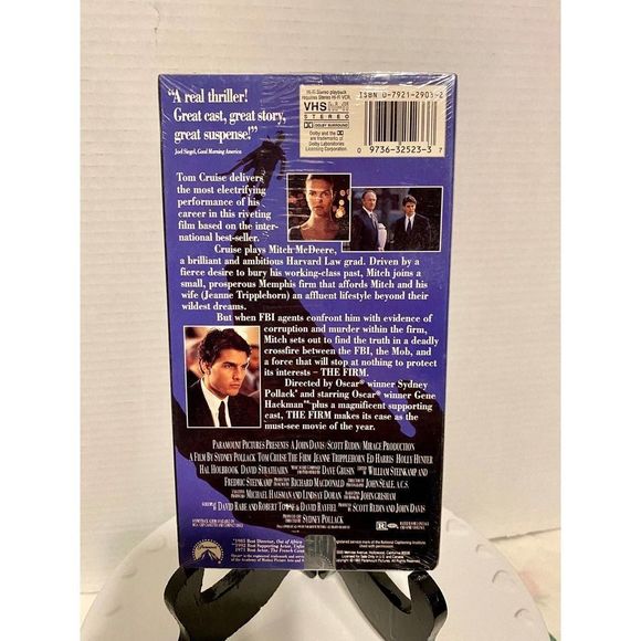 The Firm VHS 1993 Tom Cruise Sidney Pollack Holly Hunter New Factory Sealed - Picture 2 of 4